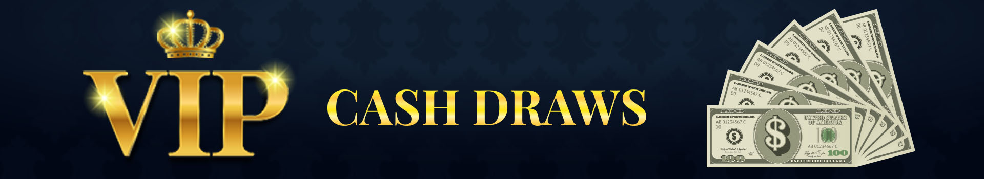 VIP Cashdraws Banner