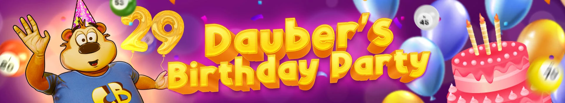Dauber's Birthday Party Banner
