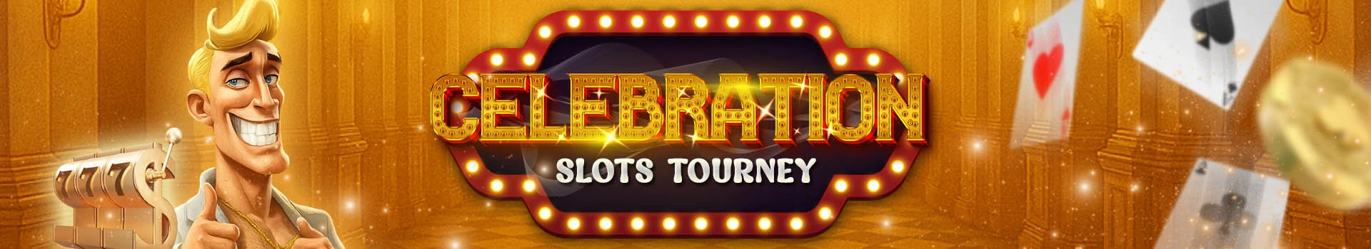 Celebration Slots Tourney Banners